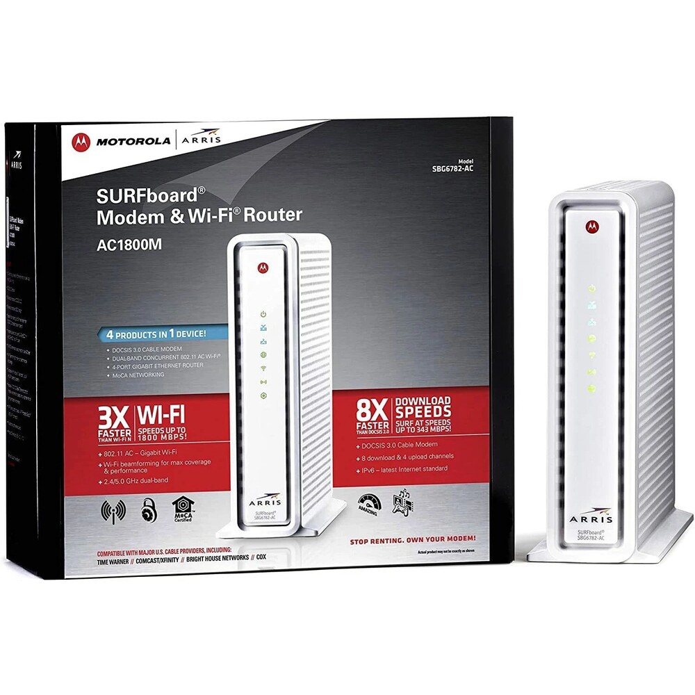 Motorola Arris SBG6782-AC - SURFboard Cable Modem & Wi-Fi Router NEW